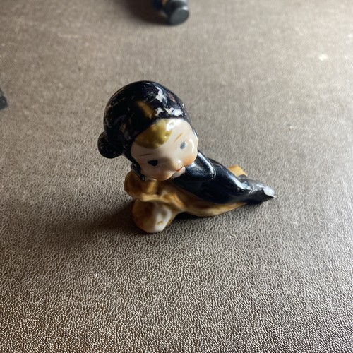 Vintage black pixie elf - black, pixie/elf