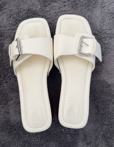Primark white slider sandals - slider,