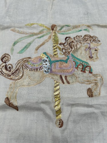 Vintage carousel horse - carousel,