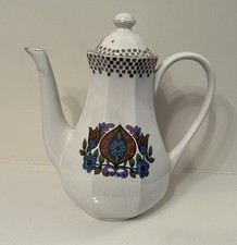 60s 70s Vintage J&G Meakin Pottery Inca Coffee Pot Mid Century Modern MCM