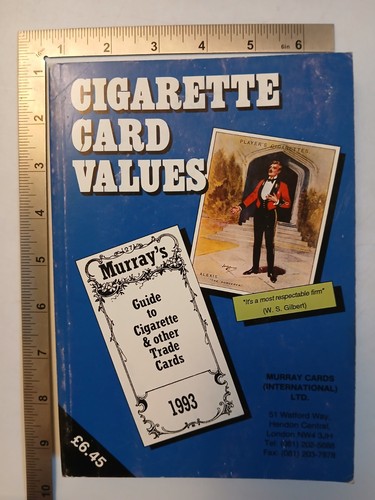 Cigarette card values murray - cigarette,