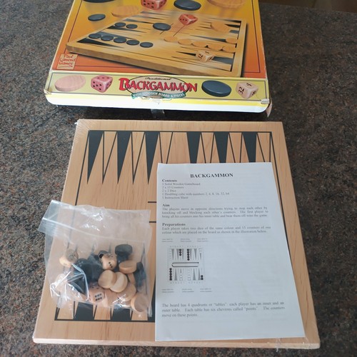Backgammon with wooden board - backgammon,