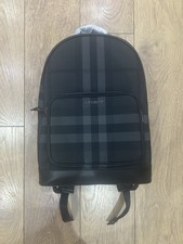Burberry Backpack Black Leather