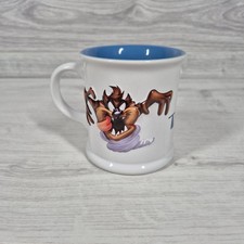 Looney Tunes TAZ Tazmanian Devil 3D Mug White & Blue Coffee Cup Warner Bros 