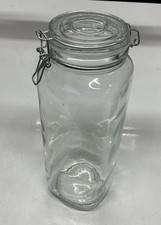 Large Glass Storage Jar With