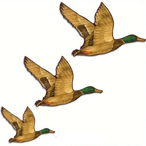 Flying ducks rustic - 3,