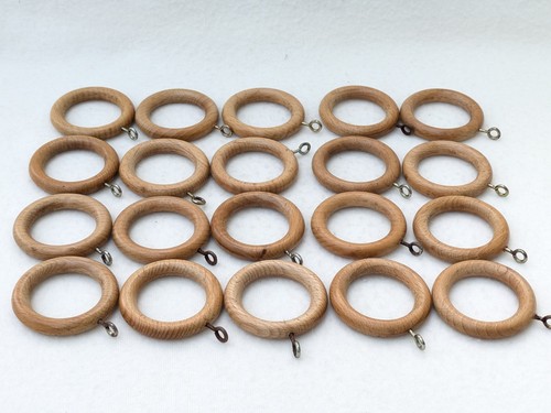 Wooden curtain rings wood with - curtain,