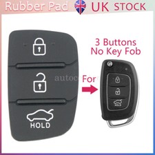 Flip Car Key Fob Case 3 Buttons Rubber Pad for Hyundai I10 I20 I40 IX35 Santa Fe