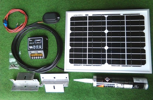 10w solar panel - kit, full