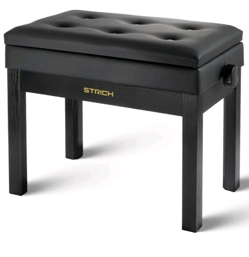 Strich piano bench seat black - piano,