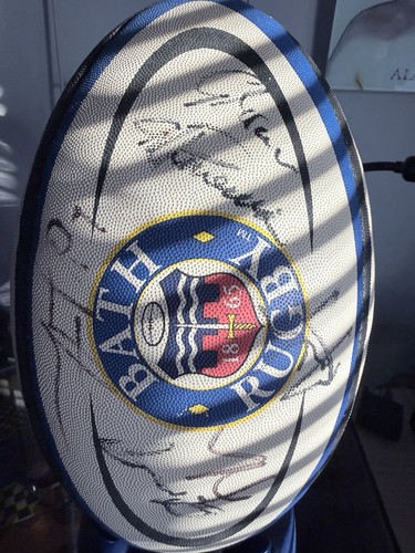 Signed bath rugby ball - bath,