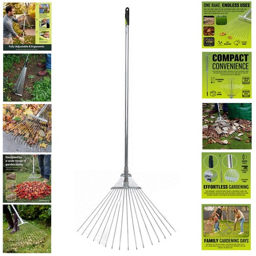 Expanding garden rake - expanding,