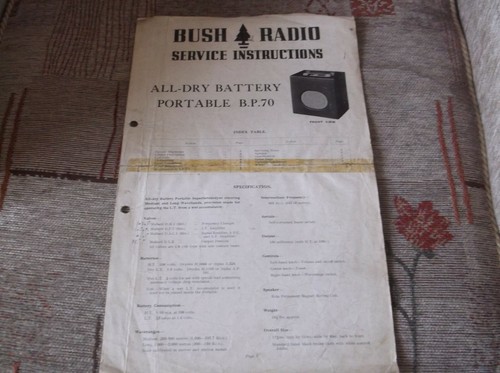 Bush radio service - bush,