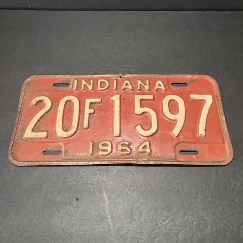 1964 indiana license - indiana,