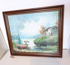  Oil painting on Board Signed