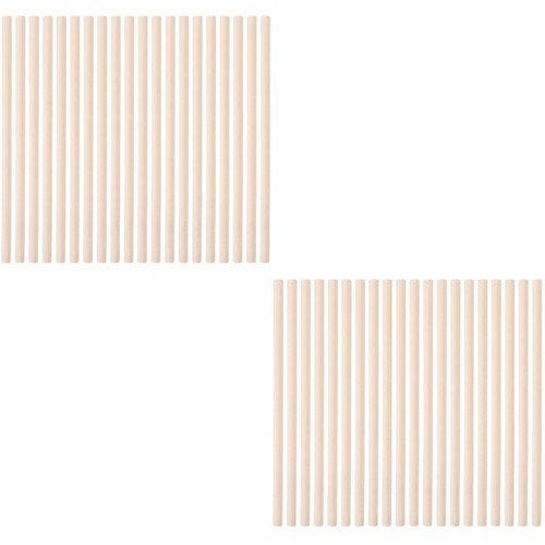 Wooden percussion sticks 40pcs - wooden,