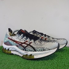 ASICS Trainers Size 9.5 Mens White Black GEL-KINSEI FF BLAST Road Running Shoes