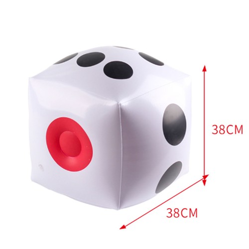 15in jumbo inflatable dice pvc - 15in,