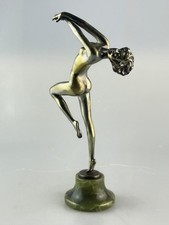 Art Deco Silvered Bronze