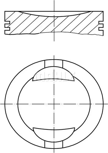 Engine piston 009 mahle - 009, 00