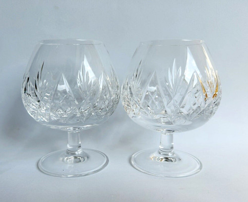 Pair glass crystal brandy - crystal,