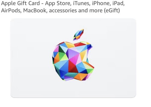 Apple egift card - $15, gift