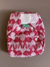 TotsBots Stretch Bamboozle Bamboo Reusable Cloth Night Nappy Pink Sz 1, 5-18 lbs