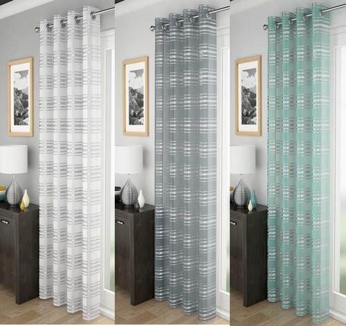 Leon metallic stripe voile - 1,