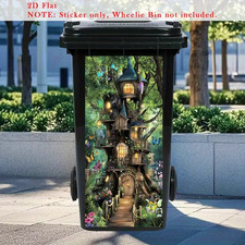 Wheelie bin sticker treehouse - sticker,