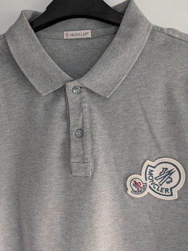 Moncler double logo patch polo - double,