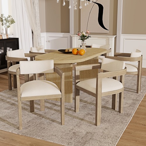 Set solid wood dining - set,