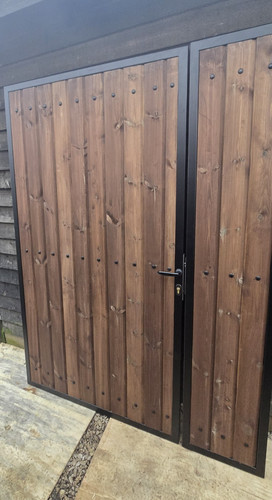 Garden gate steel - garden, gate,