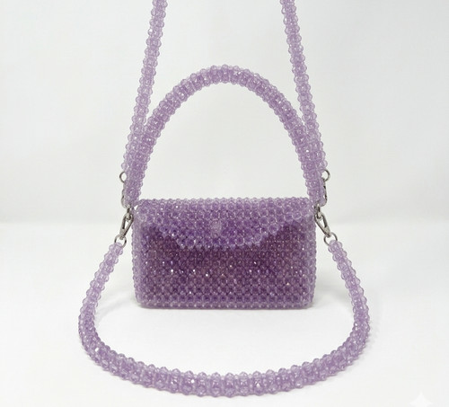 Handmade beaded clutch bag - beaded,