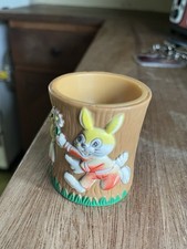 Vintage Plastic Cartoon Egg