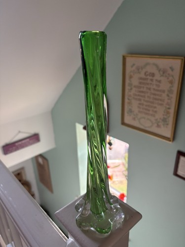Bright lime green murano - green, glass