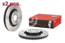 Pcs front brake disc rotors - x2,