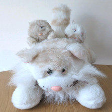 Vintage Hornby 1986 Pound Puppies - Pound Purries Mother Cat & Kittens Soft Toys