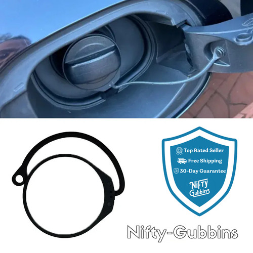 Fuel tank cap retaining - fuel, rope