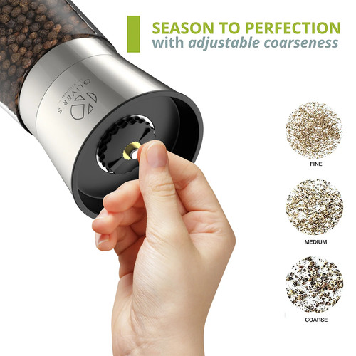 Salt and pepper grinder set - salt,