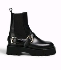 Sandro Glossed Leather Chelsea