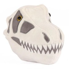 Fuzzy Fossils T. Rex Skull Plush Educational Toy