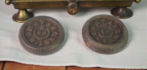 Two old iron seer measuring - iron,