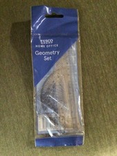 Brand New - Tesco Home Office - Maths 4 Piece Geometry Set