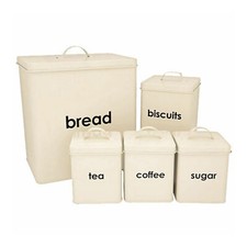 5pc Kitchen Set Bread Bin Tea