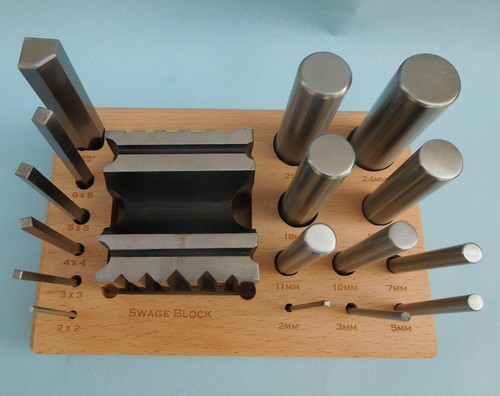 Swage block punch - swage, set
