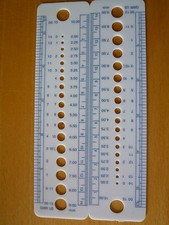 knitting needle gauge sizer