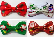 Father Christmas Bow Tie Necktie Dickie Santa Jumper Gingerbread Man Costume
