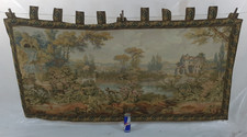 Vintage French Glorious Landscape Scene Wall Hanging Tapestry 168x81 cm