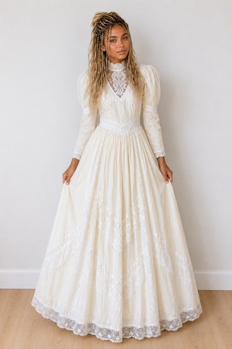Vtg jessica mcclintock wedding - vtg,