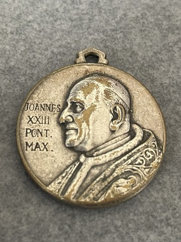Vintage pendant medal - pendant, pope